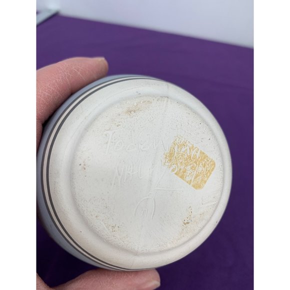 Native American Handmade Pottery Signed Todiic Wiind Southwestern 5" Vase Blue B - Picture 11 of 14